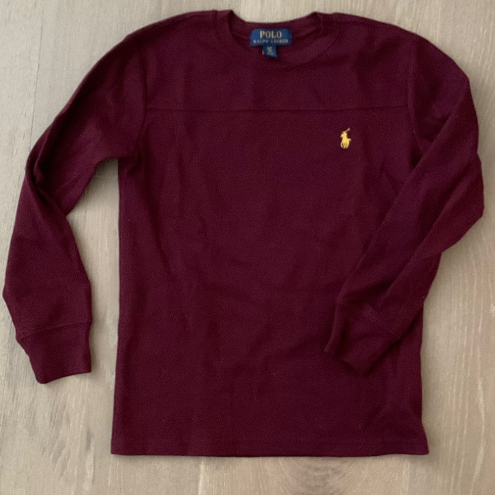 Polo by Ralph Lauren Maroon Knit Top